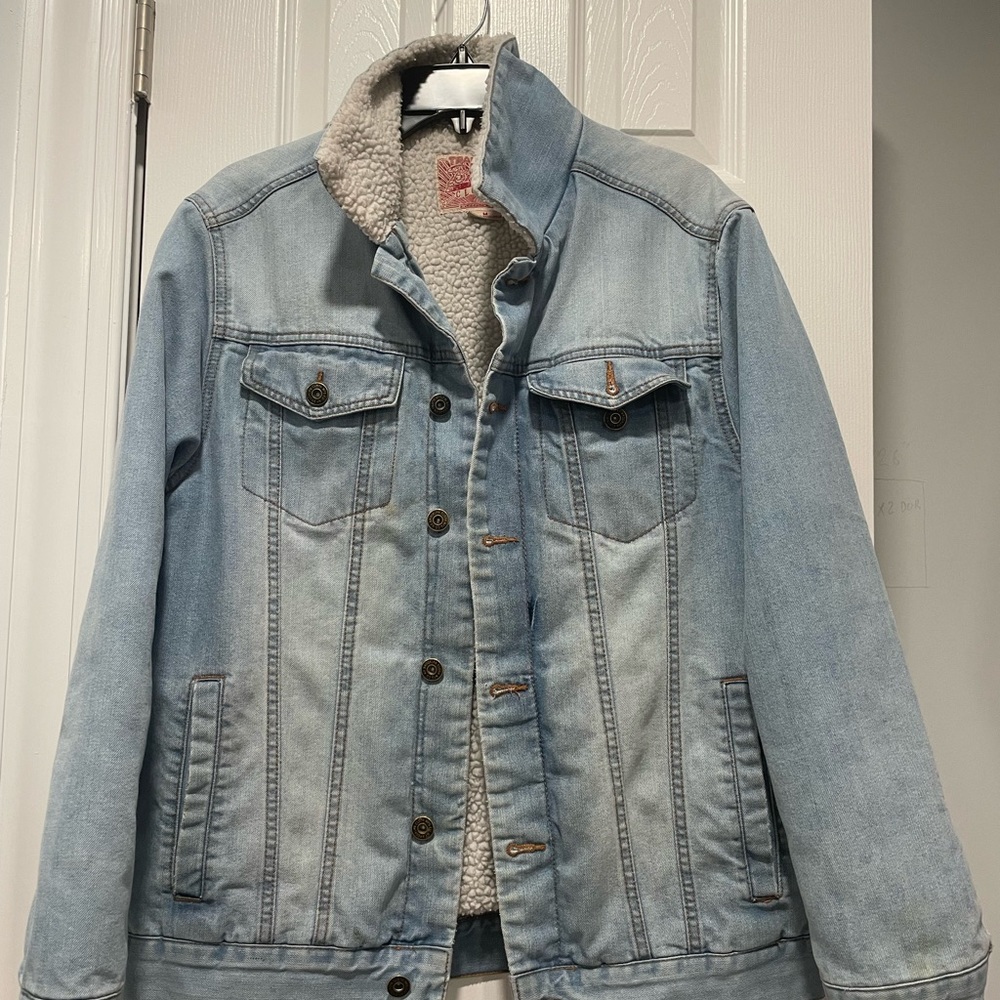 jean jacket with Sherpa inside